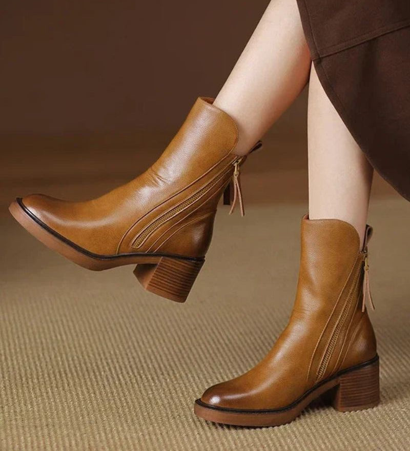 Valorine | Elegantní boty z ekologické kůže s pohodlným podpatkem