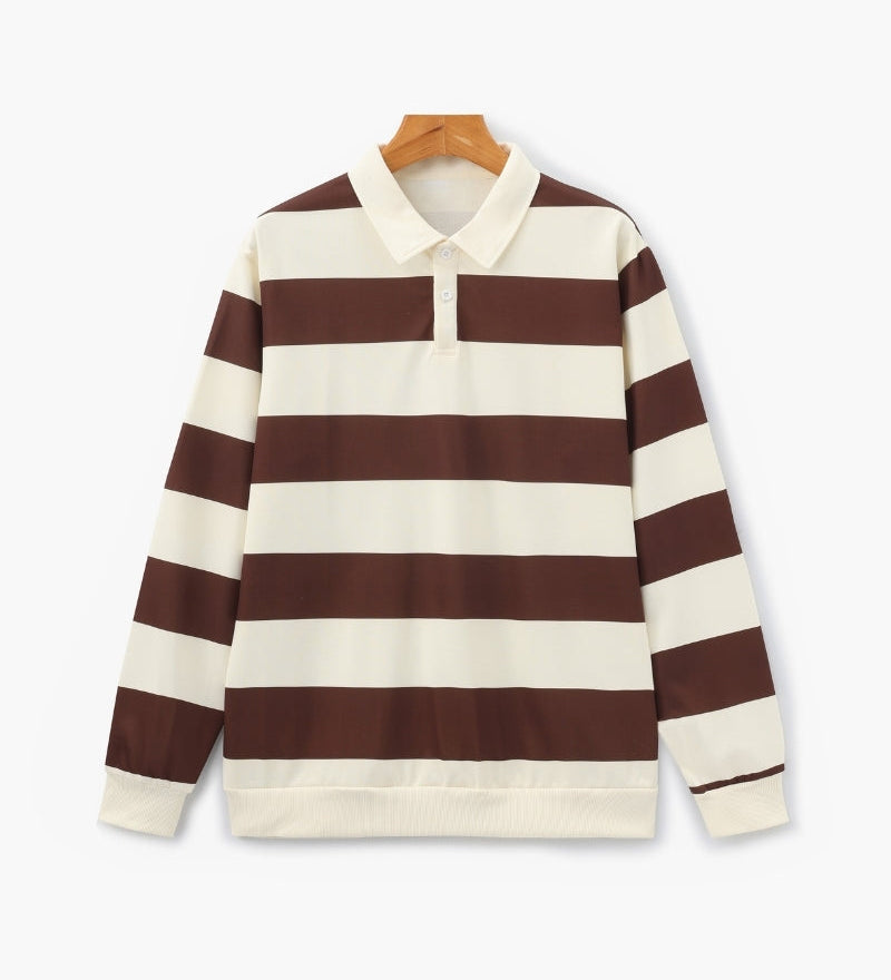 Vintage pruhovaný rugby polo