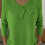 Lucia | Teplý Svetr s Měkkým Límcem