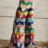Iolanda – Kalhoty Wide-Leg Boho-Chic