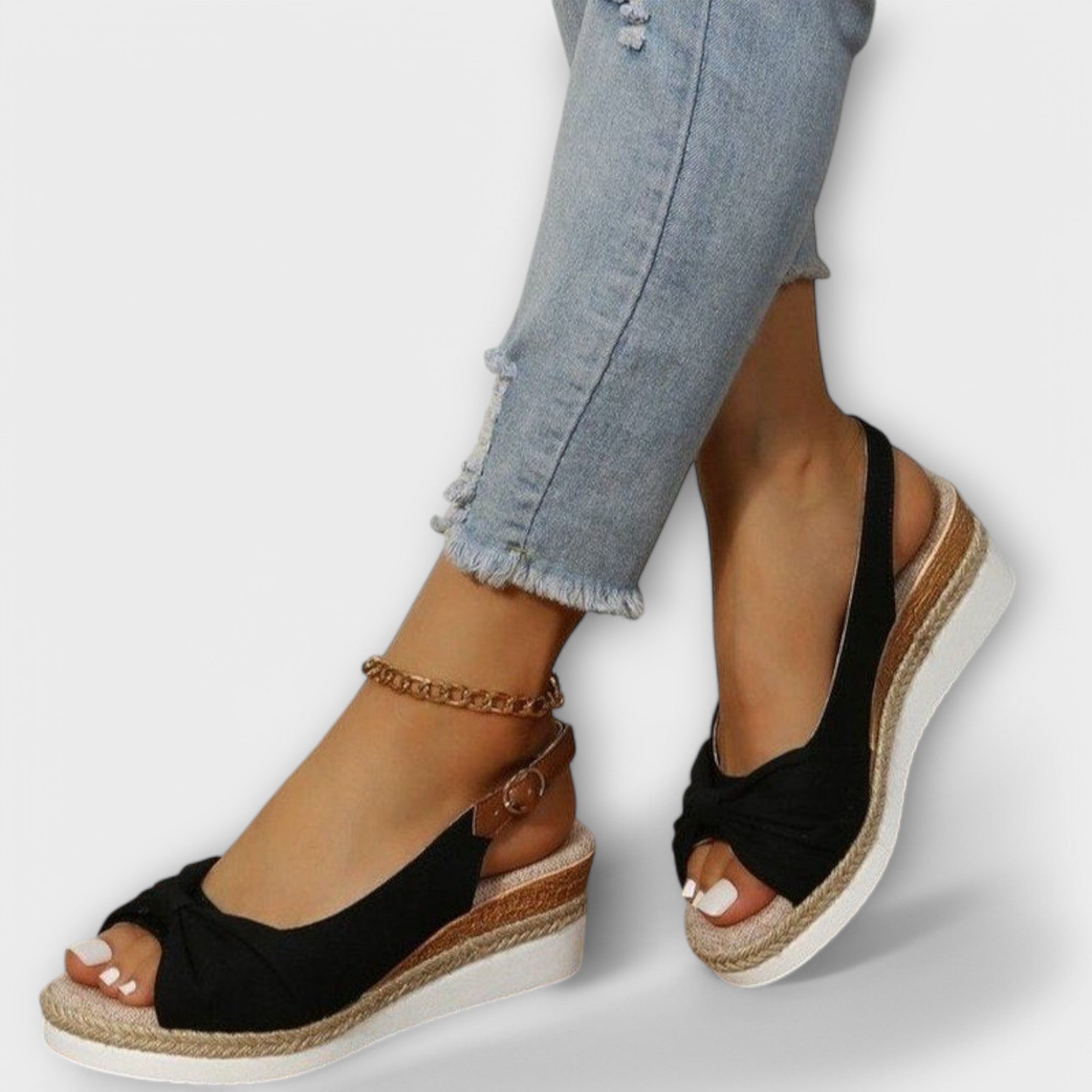 Delia – Espadrilky na klínku