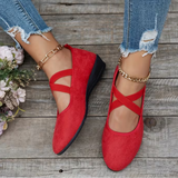 Simona – Elegantní baleríny s klínovým podpatkem a anatomickou podporou