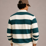 Vintage pruhovaný rugby polo
