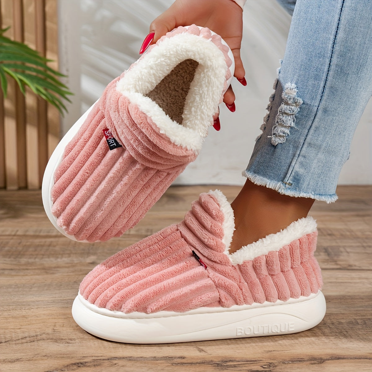 CozyStep – Plyšové domácí pantofle