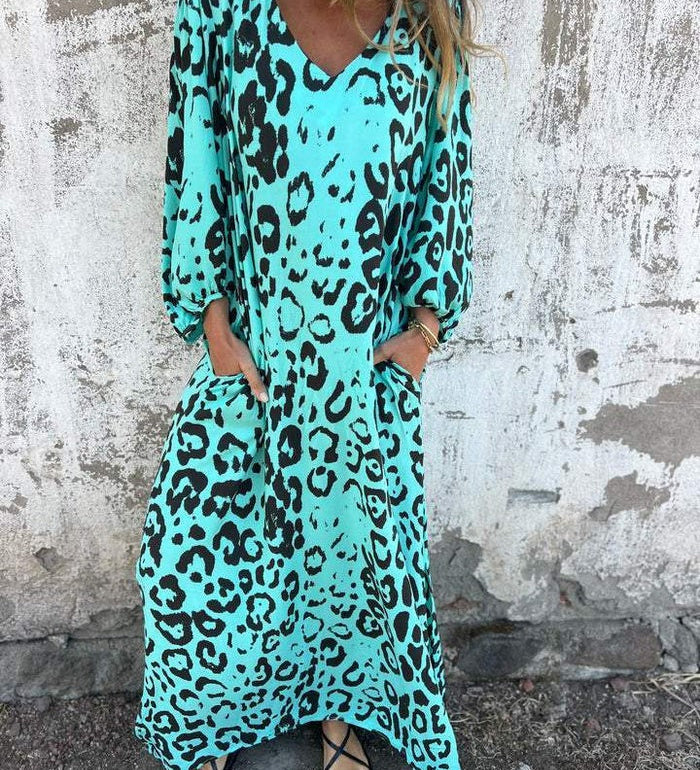 Flavia – Dlouhé tištěné šaty
