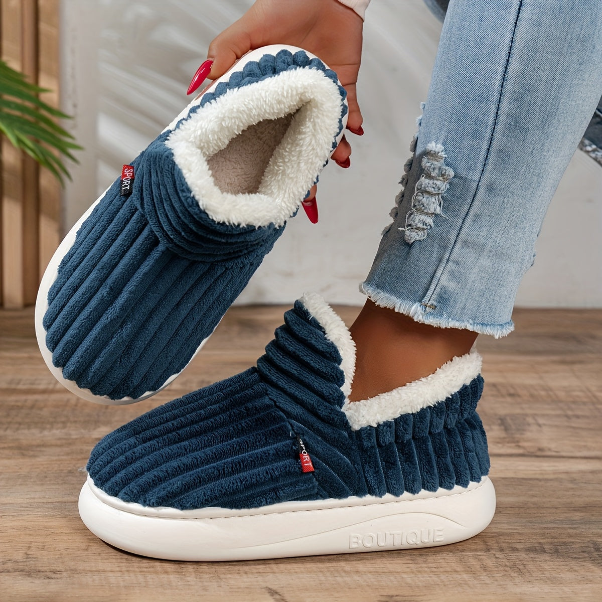 CozyStep – Plyšové domácí pantofle