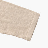 Lněný bavlněný základní crewneck