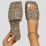 Yasmina - Měkké mokasíny s leopardím potiskem