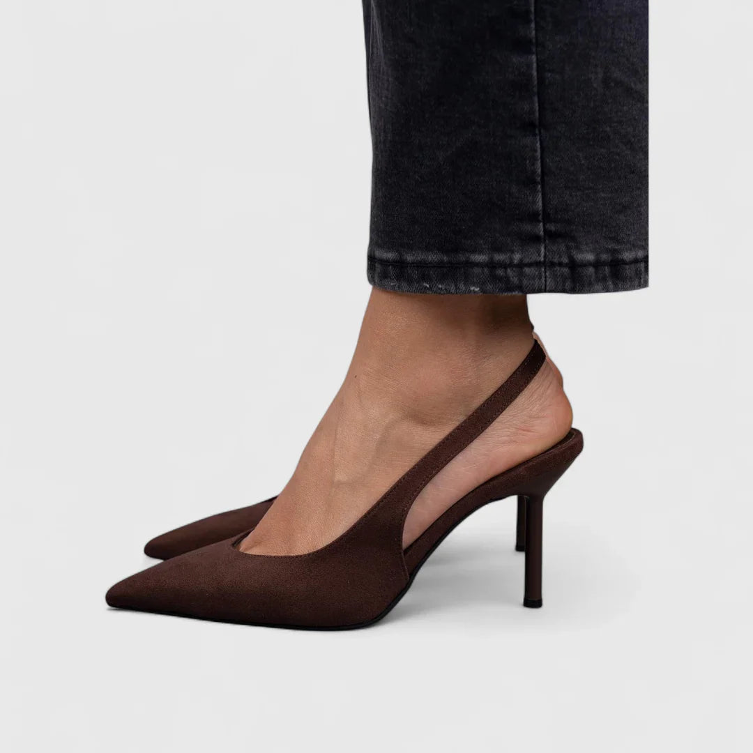 Isabelle – Slingback boty s leopardím potiskem