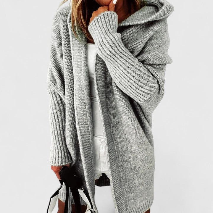 Davynne | Dlouhý cardigan s kapucí