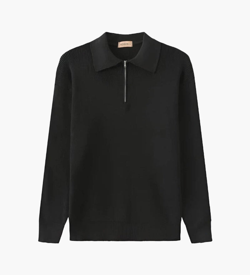Svetr Cesare s polo zipem