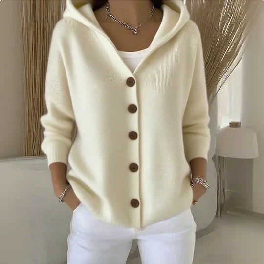 Fleur | Měkký cardigan s kapucí