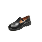 Giulia – Vintage Boty s Brogue Designem a Přezkou