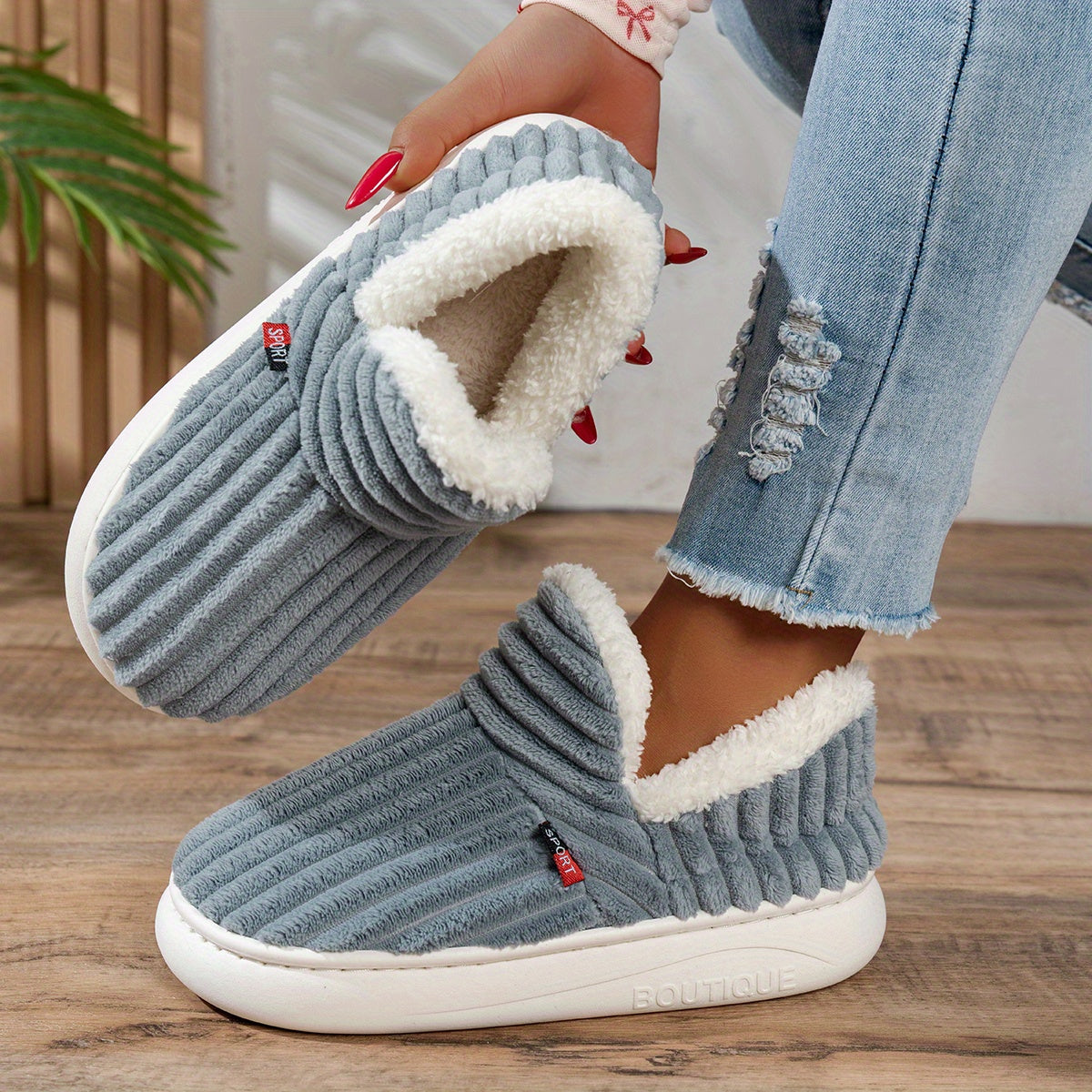 CozyStep – Plyšové domácí pantofle