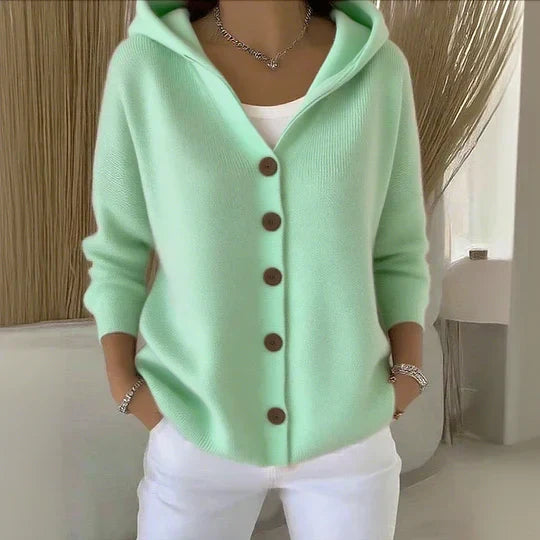 Fleur | Měkký cardigan s kapucí