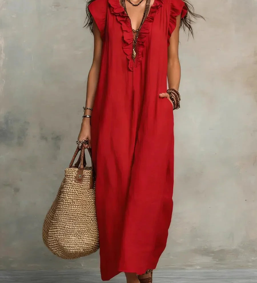 Camelia – Boho maxi šaty