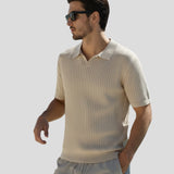 Prémiový žebrovaný polo